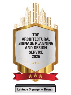 Top Architectural Signage Planning and Design Service 2026